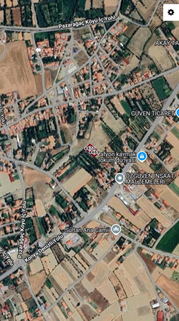 AYFON ÇAY PAZARAĞAÇ'DA 1482 M2 İKİ PARSEL SATILIK FIRSAT ARSALAR